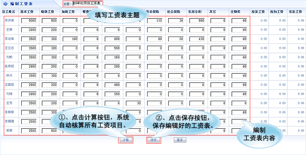 超市員工工資管理系統